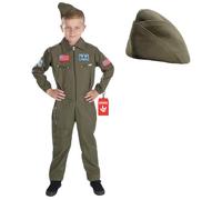 Fun Shack Disfraz Piloto de Avion Niño, Disfraz Aviador Halloween Niño, S
