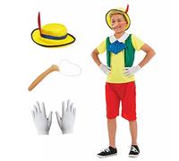 Fun Shack Disfraz Pinocho Niño, Disfraces Marioneta Niños, Personaje de Cuentos, Disfraz Carnaval Niño y Halloween - L