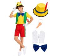 Fun Shack Disfraz Pinocho Niño, Disfraz Cuento Halloween Niño, L