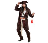 Fun Shack Disfraz Pirata Hombre, Disfraz Bucanero Halloween Hombre, M