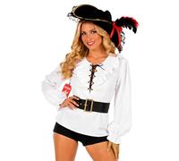 Fun Shack Disfraz Pirata Hombre, Disfraz Bucanero Halloween Hombre, S