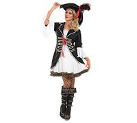 Fun Shack Disfraz Pirata Mujer Capitana, Corsario Adulto para Carnaval y Halloween, M