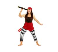 Fun Shack Disfraz Pirata Mujer, Disfraz Bucanero Halloween Mujer, S