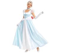 Fun Shack Disfraz Princesa Azul Mujer, Vestido Fantasía Adulto, Disfraces Cuento para Carnaval y Halloween, M