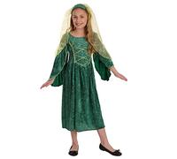 Fun Shack Disfraz Princesa Medieval Niña, Disfraces Reina Edad Media, Vestido Medieval Niñas, Disfraz Carnaval Niña - S
