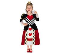 Fun Shack Disfraz Reina Corazones Niña, Disfraces Cuento para Carnaval y Halloween, XL