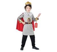 Fun Shack Disfraz Rey Medieval Niño, Disfraz Rey Arturo, Traje para Carnaval y Halloween, M