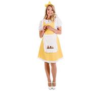 Fun Shack Disfraz Ricitos De Oro Mujer, Vestido Personaje Cuento, Disfraces Carnaval y Halloween, L