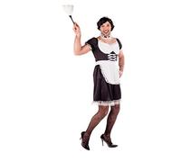 Fun Shack Disfraz Sirvienta Hombre, Criada Maid Gracioso, Disfraces Carnaval y Halloween Hombre, Despedida Soltero, L