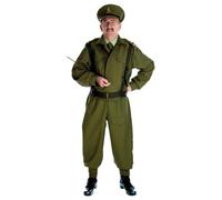 Fun Shack Disfraz Soldado Militar Hombre Verde WW2, Traje para Carnaval y Halloween Adulto, M