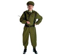 Fun Shack Disfraz Soldado Militar Hombre Verde WW2, Traje para Carnaval y Halloween Adulto, XL