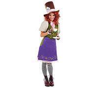 Fun Shack Disfraz Sombrerero Loco Mujer, Sombrerera Loca, Alicia, Disfraces para Carnaval y Halloween, S
