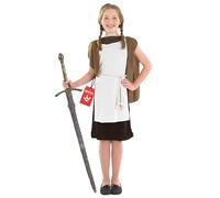 Fun Shack Disfraz Vikinga Niña Guerrera, Traje Vikingo para Carnaval y Halloween, L