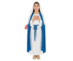 Fun Shack Disfraz Virgen María Niña, Traje Belén Navidad, Disfraces para Carnaval y Halloween, S