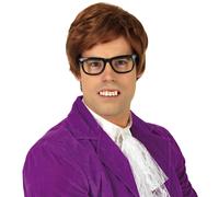 fun shack Peluca para hombre de los aos 60, pelucas de pelcula para hombres, pelucas para hombres de los aos 70, peluca corta de cosplay de je