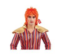 Fun Shack Peluca Pelirroja Punta Rockero Cantante Rock Años Ochenta Hombre Adulto Accesorio Cabello Naranja Talla Única