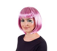 Fun Shack Peluca Rosa Corta Mujer, Peluca Rosa Mujer, Peluca Brillante Rosa Mujer, Pelucas Mujer Rosa, Pelucas Rosas Mujer, Peluca Bob Rosa Mujer, Disfraz Mujer Carnaval Talla Unica