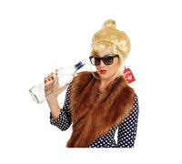 Fun Shack Peluca Rubia Recogido Glamour Mujer Adulta Accesorio Cabello Disfraz Carnaval Estilo Hollywood Talla Única