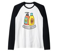 Fun Shampoo and Conditioner Diseño de arte gráfico Camiseta Manga Raglan