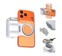 Fun Shot Empuñadura Magnética para Smartphone,Handle Grip Movil con Carga USB-C Desmontable y 10m Control Remoto Bluetooth,1/4 Rosca,Compatible con iPhone y Android