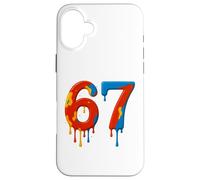 Fun Six Seven 6 7 Meme Design 6 7 Carcasa para iPhone 16 Plus