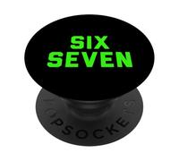 Fun Six Seven 6 7 Meme Design PopSockets PopGrip Adhesivo