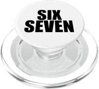 Fun Six Seven 6 7 Meme Design PopSockets PopGrip para MagSafe