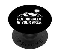 Fun Spam Email Hot Shingles in Your Area Design PopSockets PopGrip Adhesivo