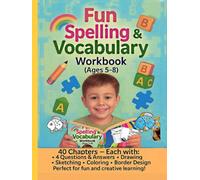 Fun Spelling & Vocabulary Workbook for Kids Ages 5-8: Preschool & Kindergarten Learning Activities