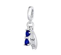 Fun Sports Azul CZ .925 Plata Esterlina Colgante Viaje Playa Vacaciones Gafas De Sol Tabla De Surf Skate Abalorios Dije Para Mujer Adolescente Se Adapta A Pulsera Europea