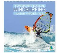 Fun sports edition: Windsurfing - water, waves and air (Wall Calendar 2026 12" x 24"/30 x 60 cm (abierto)) CALVENDO 12 Month Wall Calendar