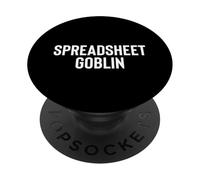Fun Spreadsheet Goblin Humor Design PopSockets PopGrip Adhesivo