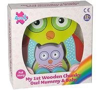 fun time toys Juguete Marca Modelo Wood Chunky Owl Pull Along
