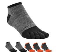 FUN TOES Divertido dedos de los pies calcetines con dedos para hombre ligero breathable-value 6 pares (tamaño 6 - 12 - -