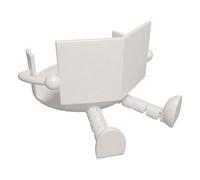 Fun Toilet Paper Holder - 3D Printed Cute Reading for Bathroom Roll Decor | Resin Style Cartoon with Novelty Restroom, Organizer for Home Trailer Camping Guest Cabinet Inside Daily