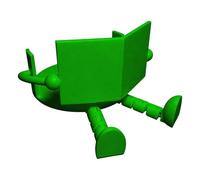 Fun Toilet Paper Holder - 3D Printed Cute Reading for Bathroom Roll Decor | Resin Style Cartoon with Novelty Restroom, Organizer for Home Trailer Camping Guest Cabinet Inside Daily