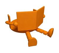 Fun Toilet Paper Holder - 3D Printed Cute Reading for Bathroom Roll Decor | Resin Style Cartoon with Novelty Restroom, Organizer for Home Trailer Camping Guest Cabinet Inside Daily