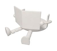 Fun Toilet Paper Holder - Novelty Tissue Stand | Compact Size Holder with Creative Reading Figure Function, Printed Material Rack with Decorative Style, Bathroom Accessory