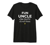 Fun Uncle On Duty Do Not Panic Hermano Hermano Camiseta Premium