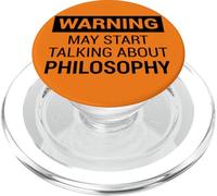 Fun Warning Design for Philosopher or Philosophy Teacher PopSockets PopGrip para MagSafe