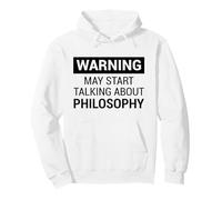 Fun Warning Design for Philosopher or Philosophy Teacher Sudadera con Capucha