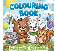 Fun with Cartoon Wild Animals and Children: Cute and Playful Coloring Book for Kids Ages 4-8