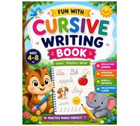 Fun with Cursive Writing Book | Kids Handwriting Workbook Ages 4 - 8