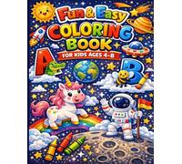 Fun with Easy Coloring Book for kids: Cute Animals, Fun Shapes & Creative Learning Activities for Boys and Girls Ages 4-8