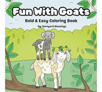 Fun With Goats: Bold & Easy Coloring Book