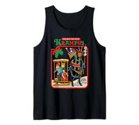 Fun with Krampus Christmas Retro Vintage Funny Adult Humor Camiseta sin Mangas