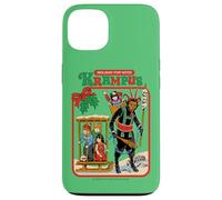 Fun with Krampus Christmas Retro Vintage Funny Adult Humor Carcasa para iPhone 13