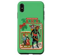 Fun with Krampus Christmas Retro Vintage Funny Adult Humor Carcasa para iPhone XS Max