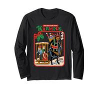 Fun with Krampus Christmas Retro Vintage Funny Adult Humor Manga Larga