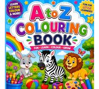 Fun with Letters: A to Z Colouring Book: Fun Alphabet, Animals, and Object Colouring Pages for Ages 3-6 | Bold & Easy Designs for Preschool Learning